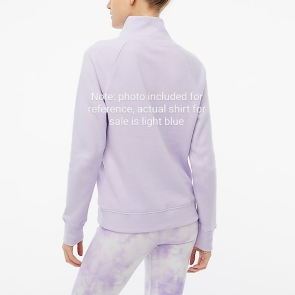 BNWT J Crew Factory light blue sweater w button detail - Picture 2 of 6